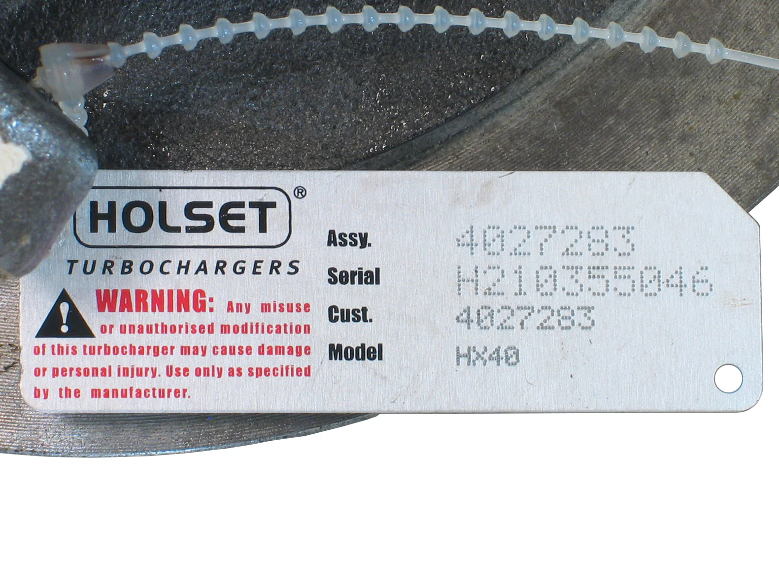 NEW OEM Holset HX40 Turbo CHRA Marine Genset Cummins 6B 6CTA B Series 4027283 - Image 5