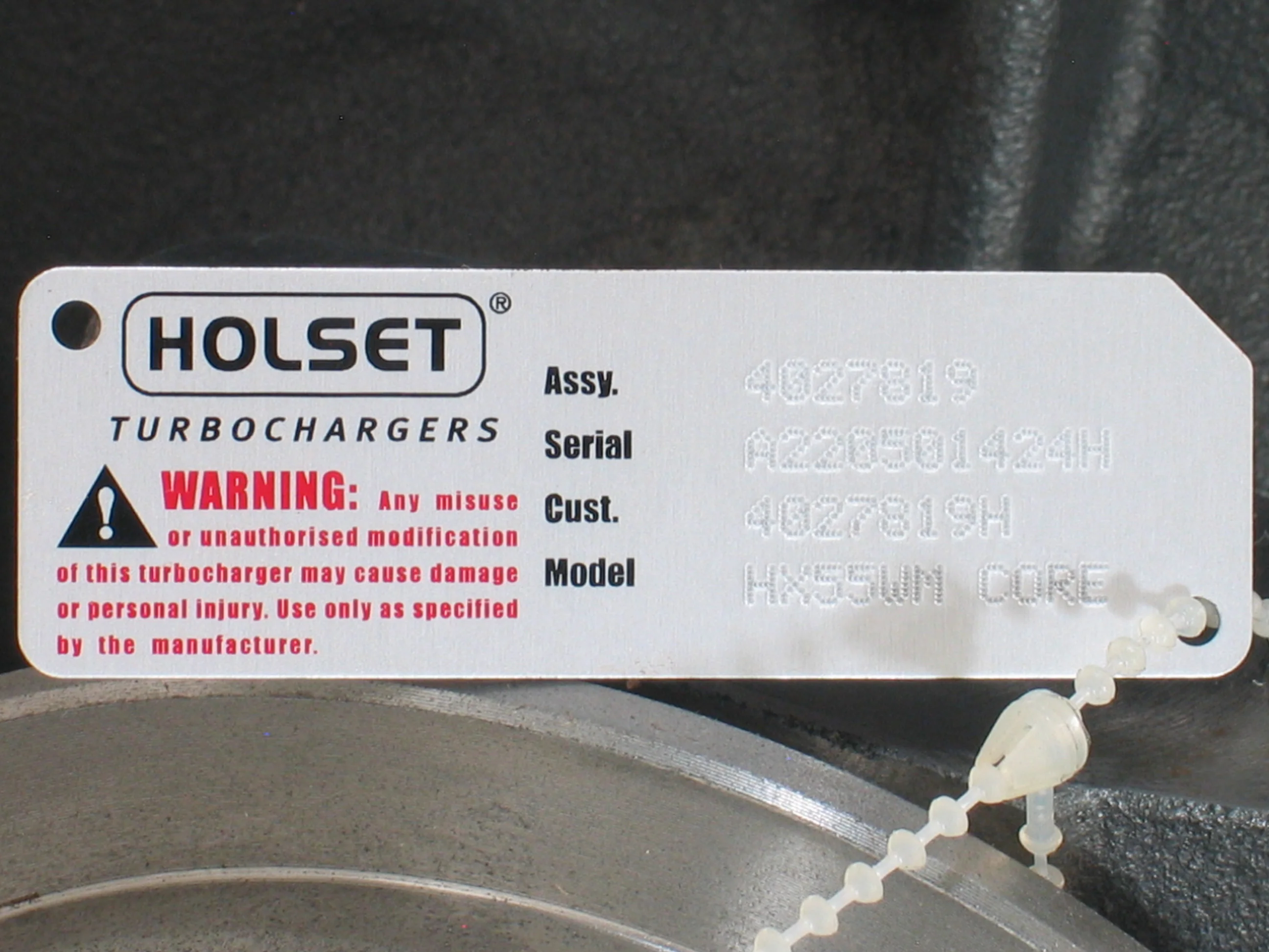 NEW OEM Holset HX55WM Turbo CHRA Marine Cummins QSB MAKO-2 Pegasus QSL 4027819 - Image 3