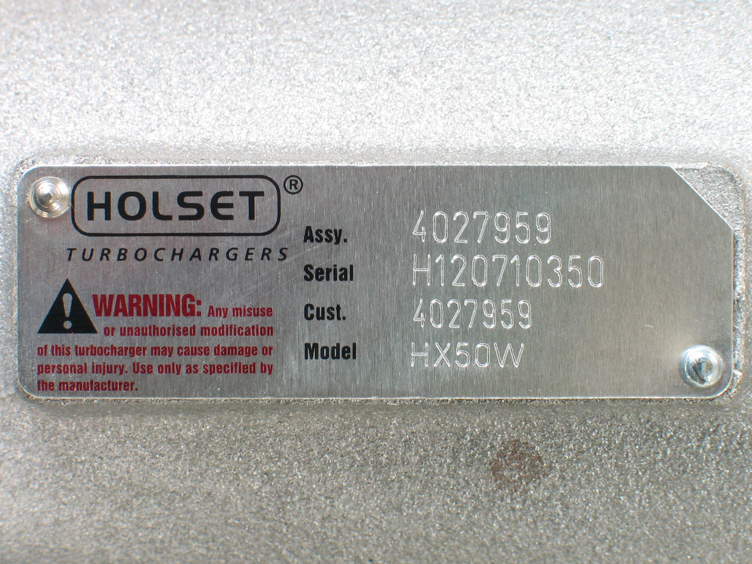 NEW OEM Holset HX50W Turbo Hino Truck Various K13C 12.9L Diesel 4033356 4027959 - Image 2