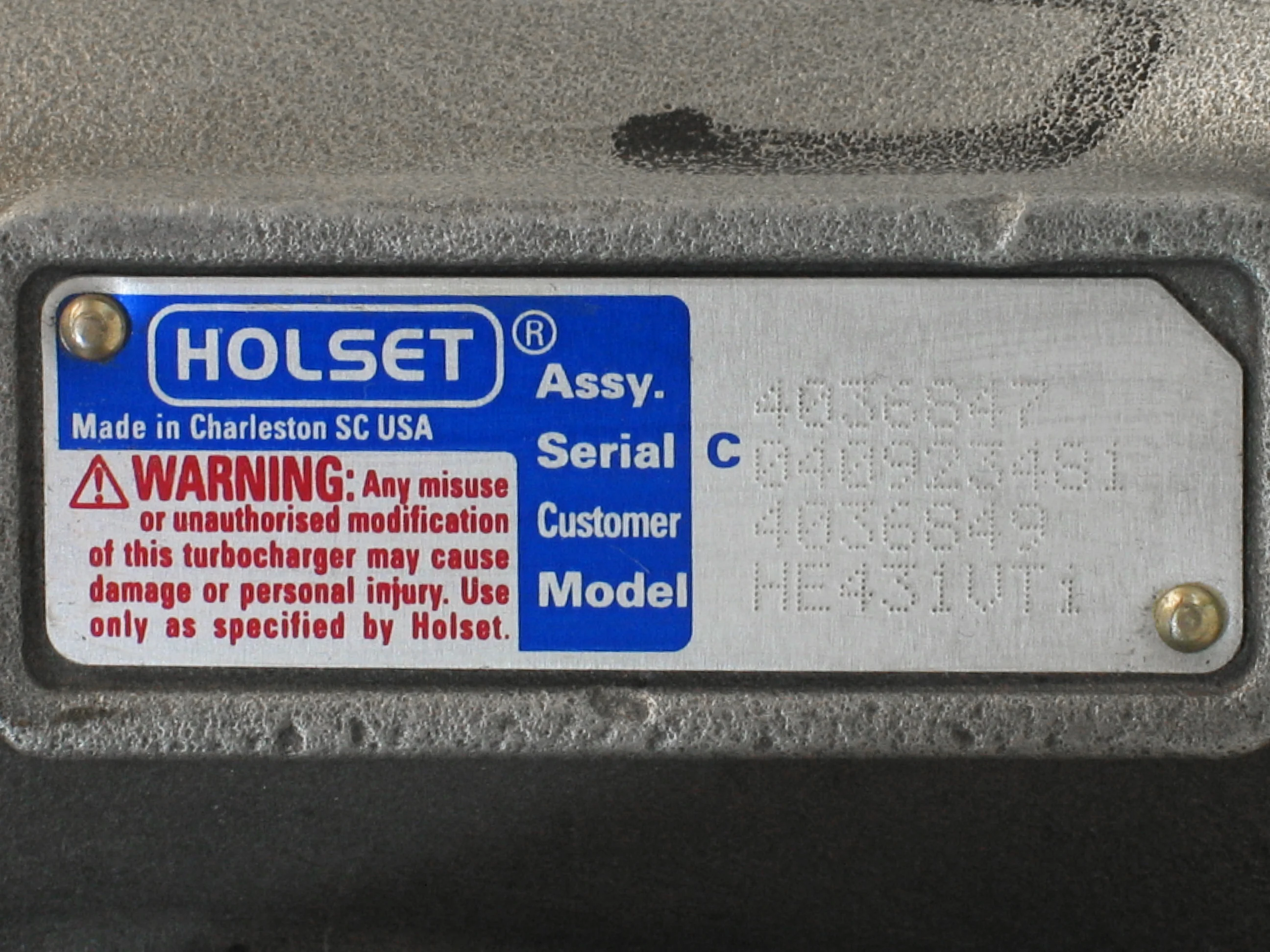NEW OEM Holset HE431V Turbo Freightliner Volvo Truck Monaco Cummins ISL 4036849 - Image 2