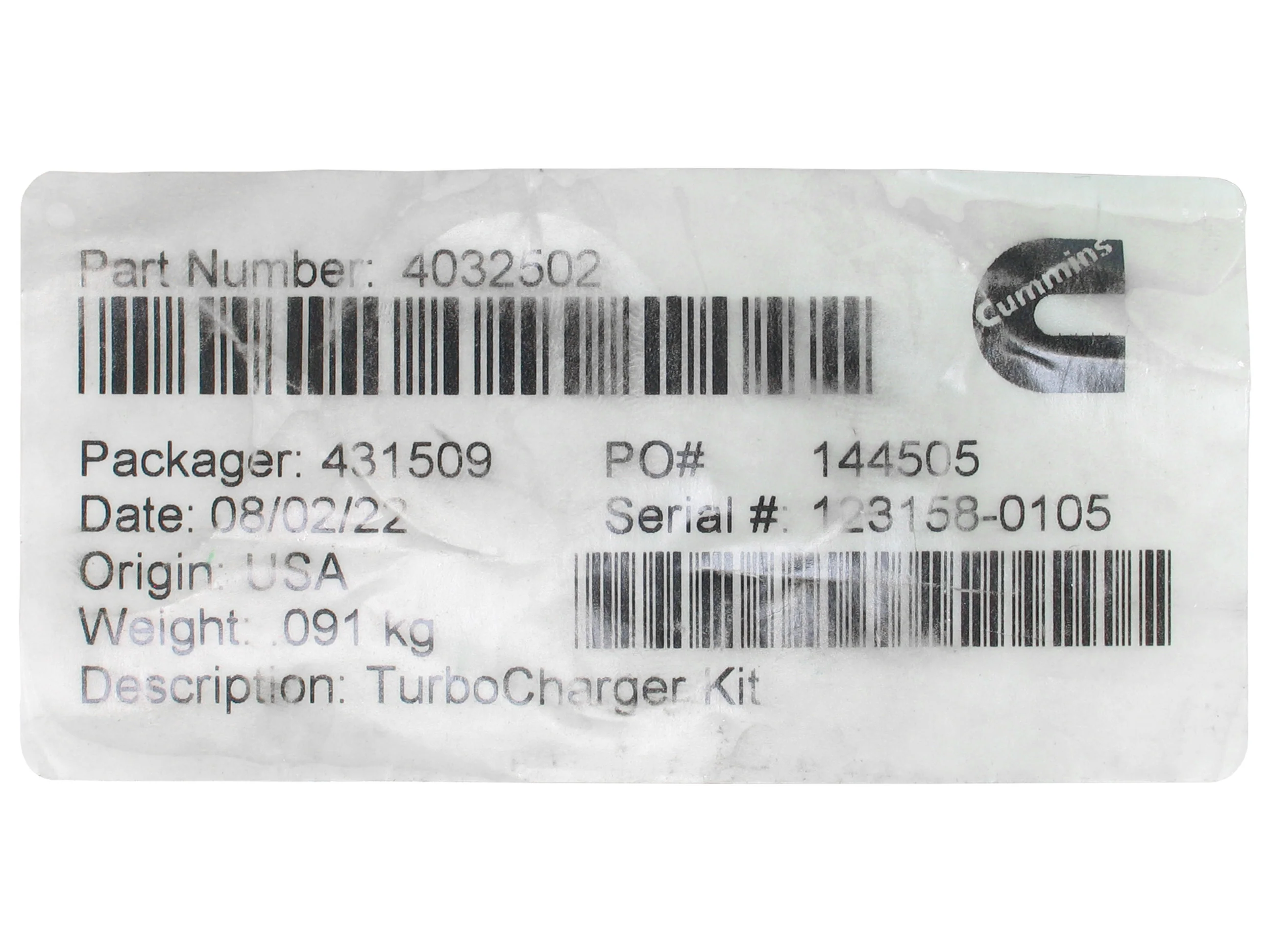 NEW Holset HX55WM Turbo Marine Cummins Pegasus QSL 8.9L Diesel Engine 4041661 - Image 10