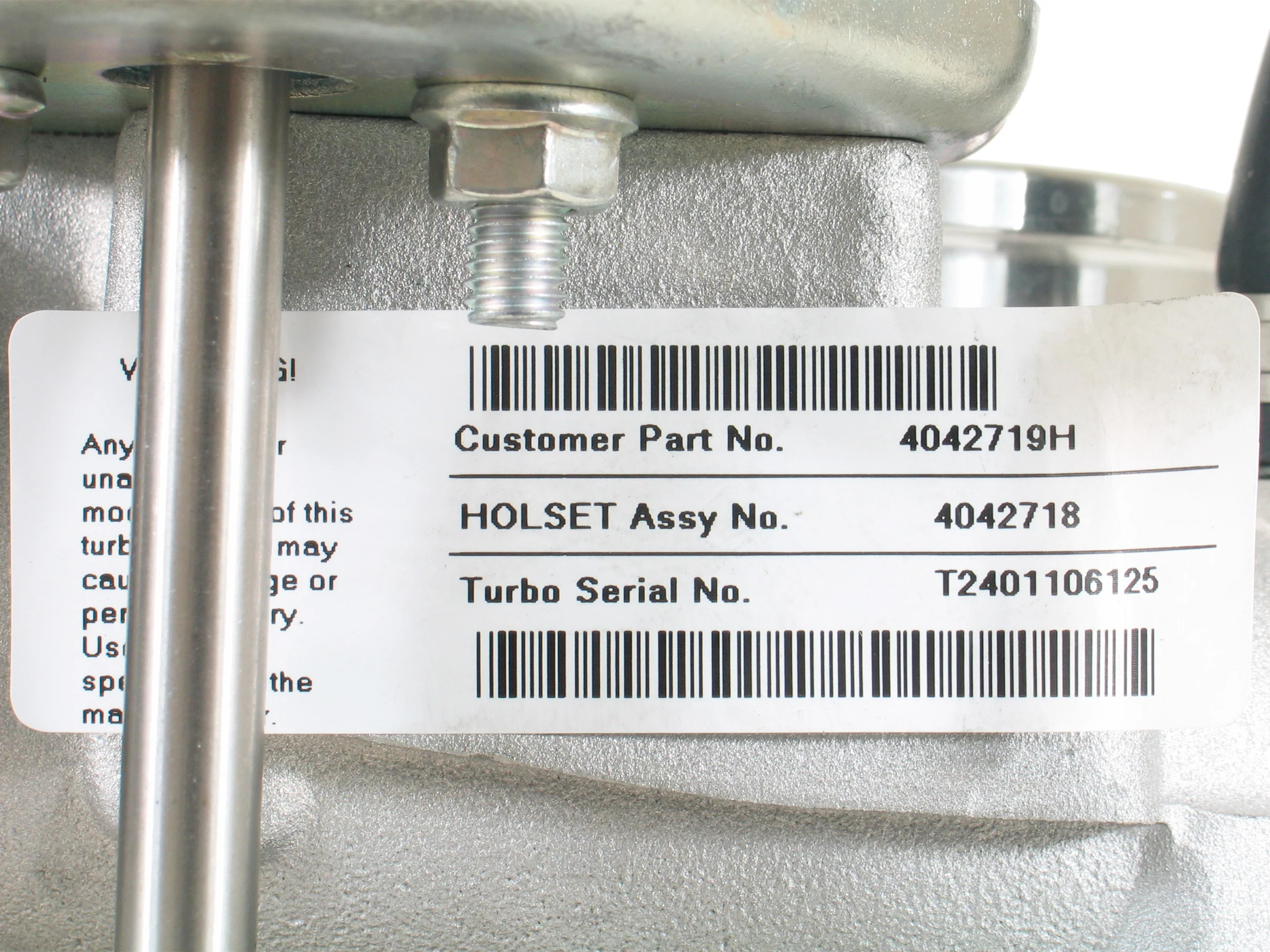 NEW OEM Holset HE221W Turbo Agricultural Construction Cummins QSB 4.5L 4042718 - Image 8