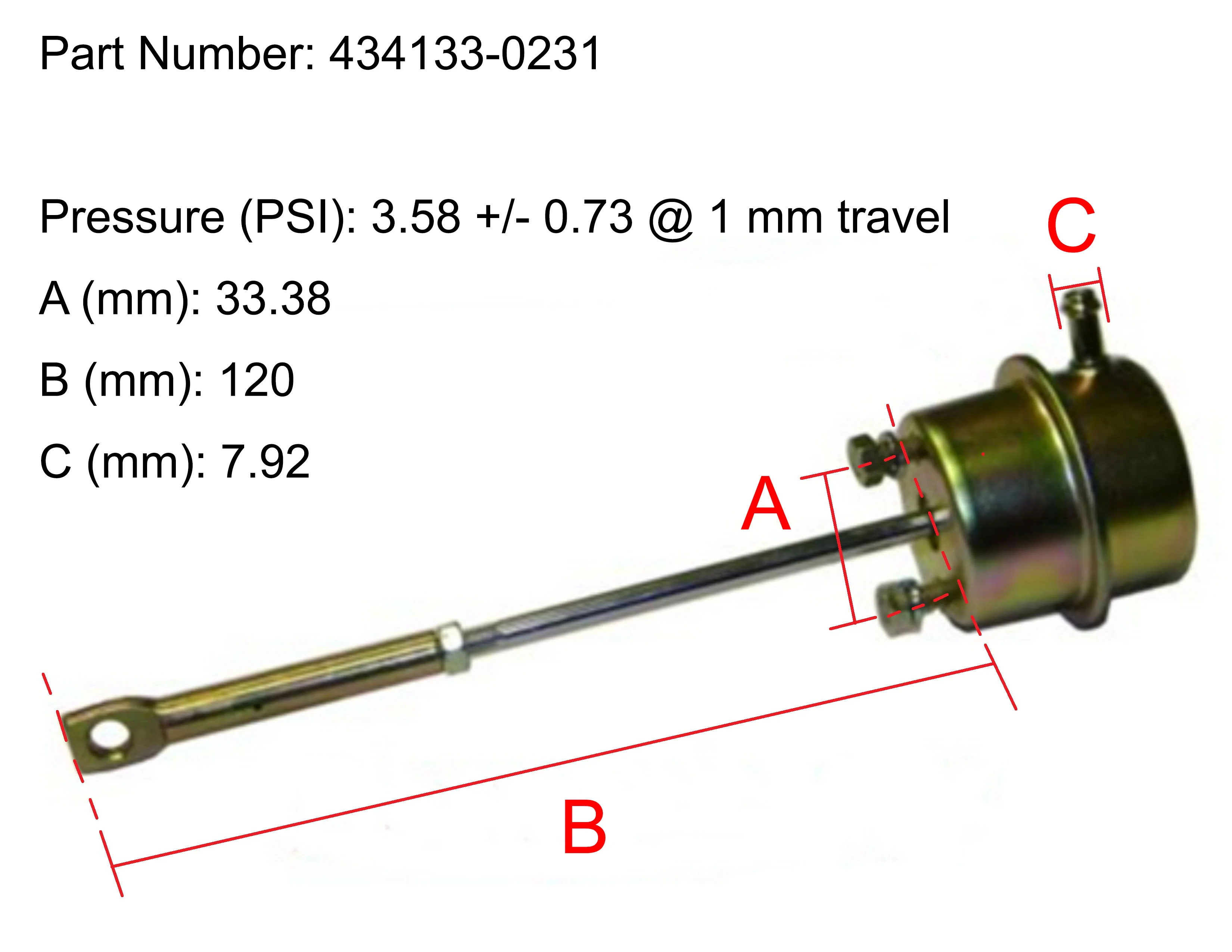 NEW OEM Garrett GTA42 Turbo Actuator Various Heavy Trucks 070145701K 434133-0231 - Image 4