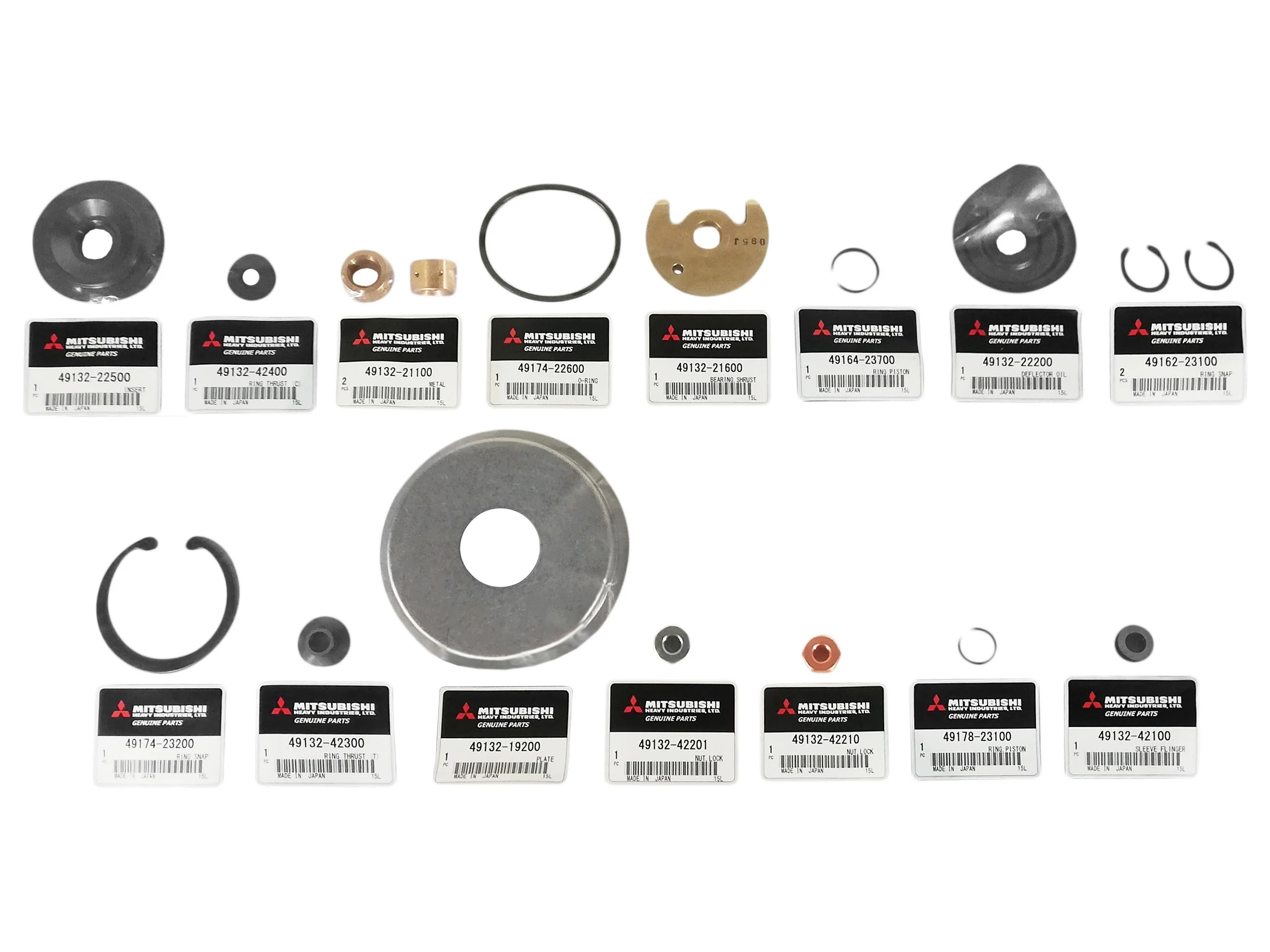 NEW OEM Mitsubishi TD09 Repair Kit Caterpillar Guascor F/SF180TA L6 49132-80010