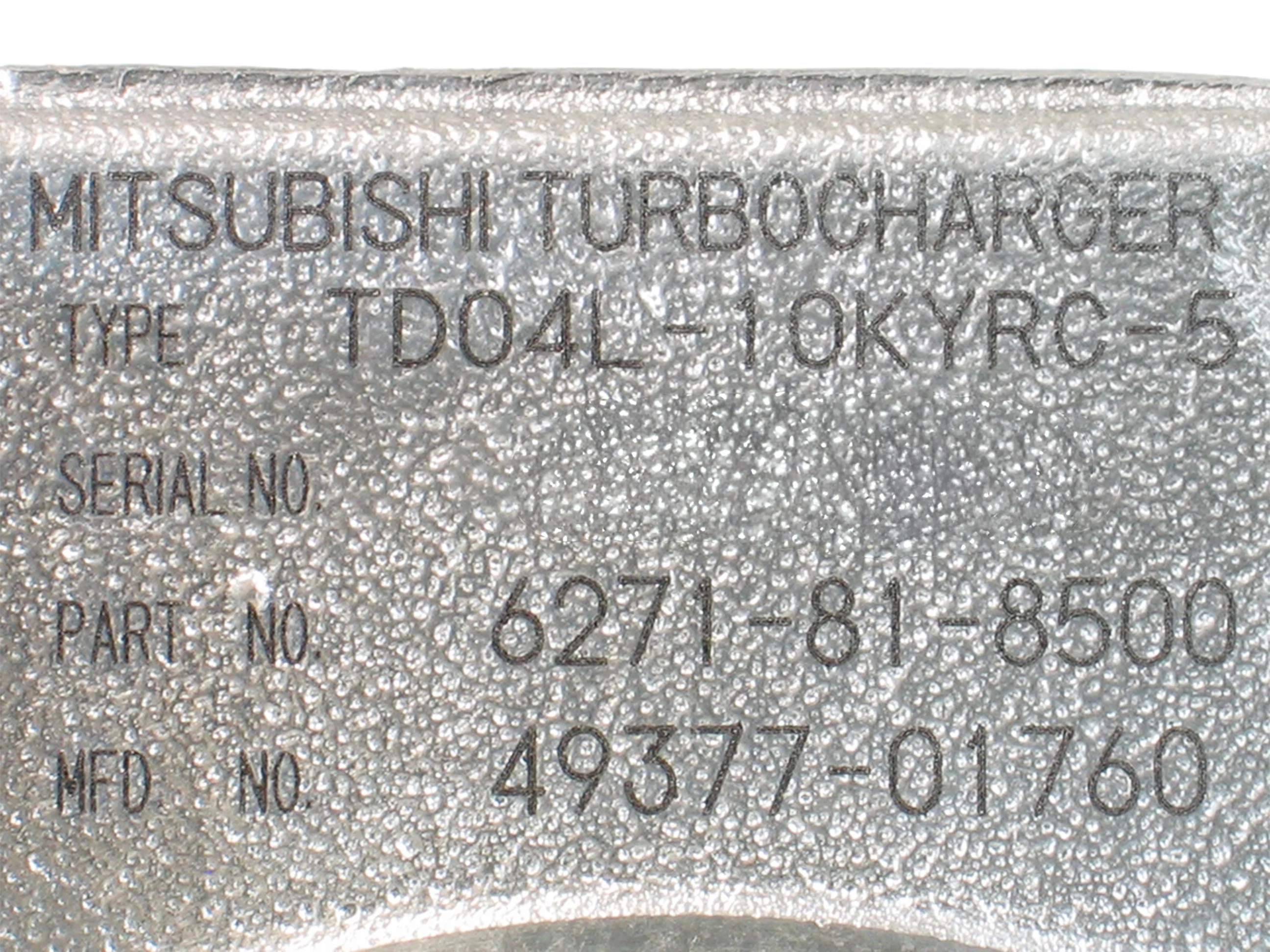 NEW Mitsubishi TD04L Turbo Komatsu PC70-8 SAA4D95LE-5 3.3L Diesel 49377-01760 - Image 2