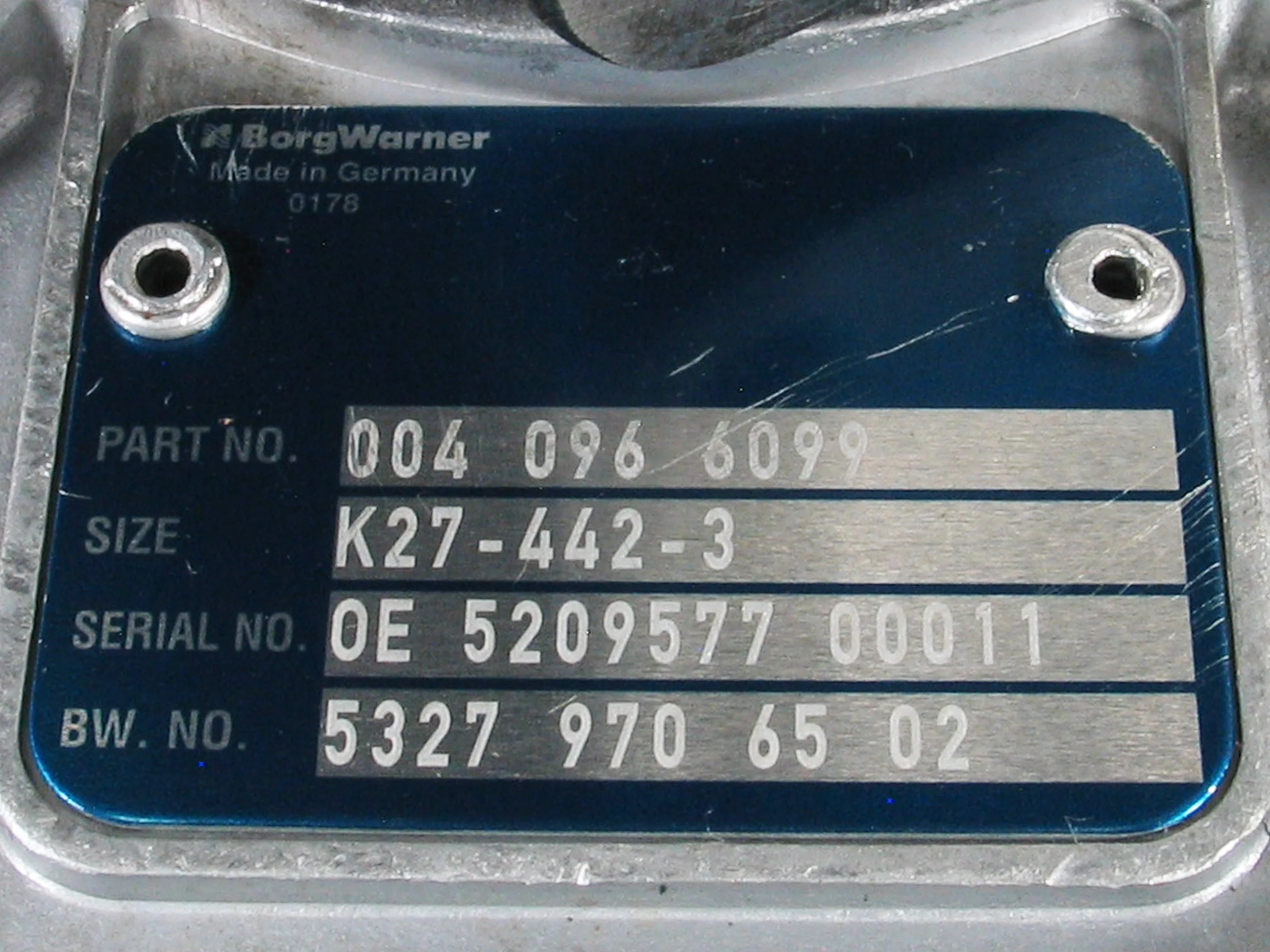 NEW OEM BorgWarner K27 Turbo Mercedes-Benz Bus Truck OM442LA 14.62L 53279886502 - Image 7