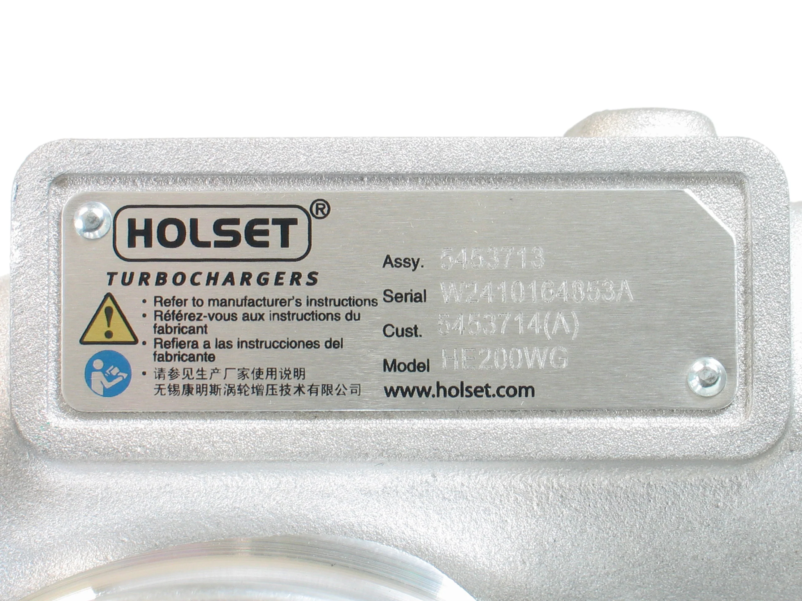 NEW OEM Holset HE200WG Turbo Off-Highway Cummins QSB 4.5L Diesel 5453714 5453713 - Image 2