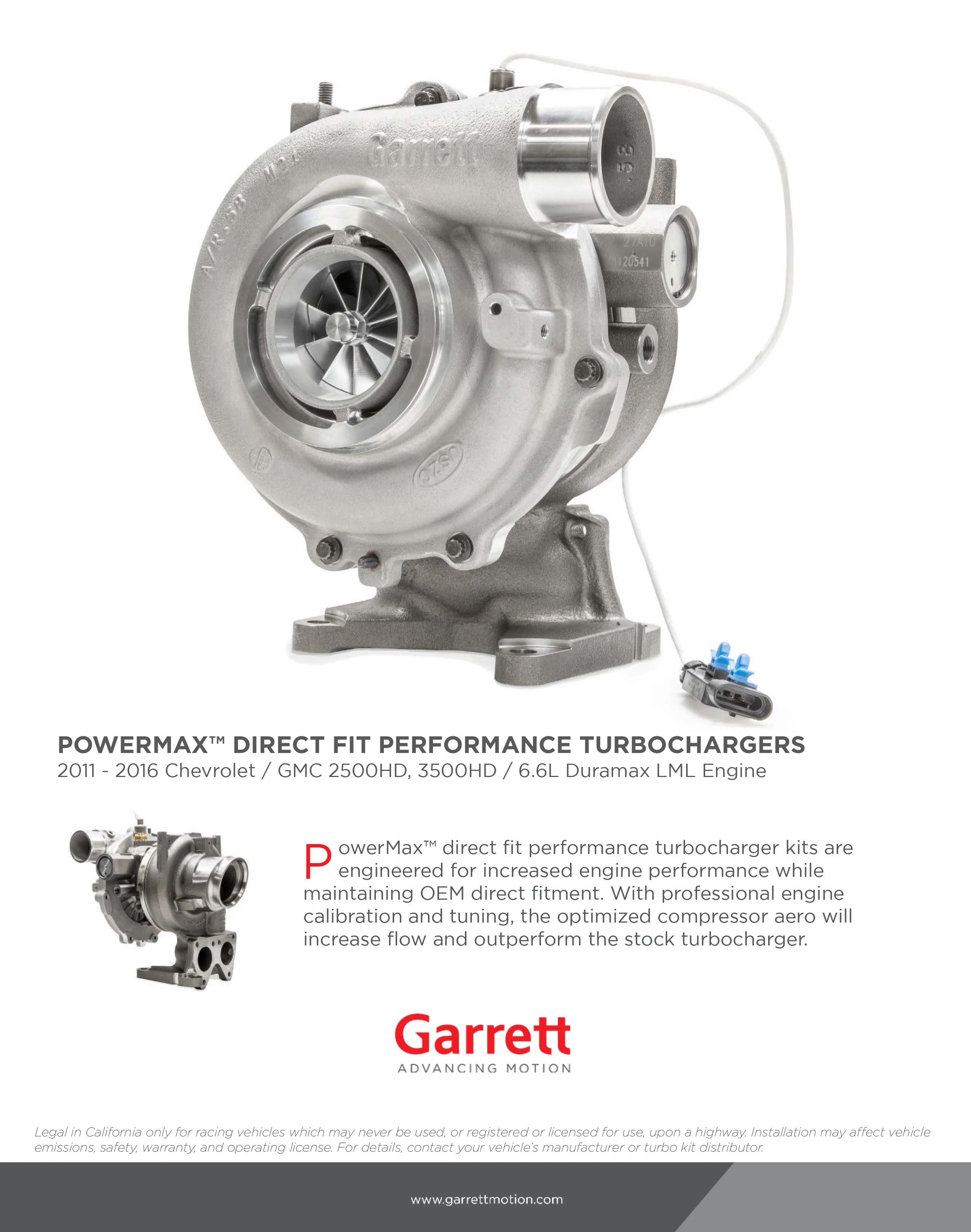 NEW Garrett GT3788V Turbo GMC Chevy 2500HD 3500HD Duramax LML 6.6L 886976-5004 - Image 3