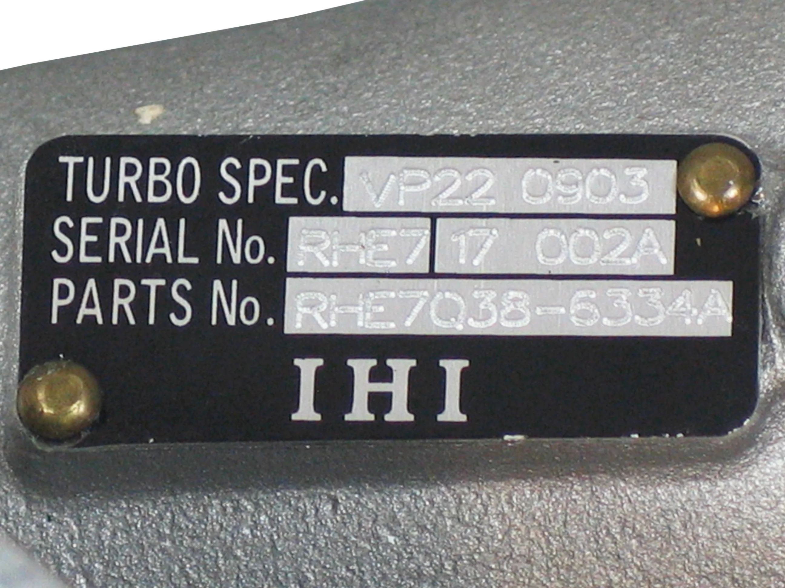 NEW IHI RHE7 Turbo Shantui TY160B CAT Bulldozer C6121ZG05h 6121 VB730042 VP22 - Image 2